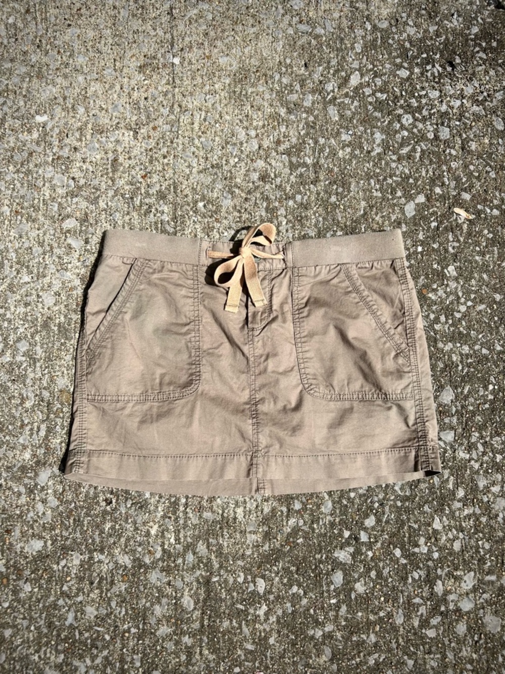 Adjustable Cargo Mini Skirt